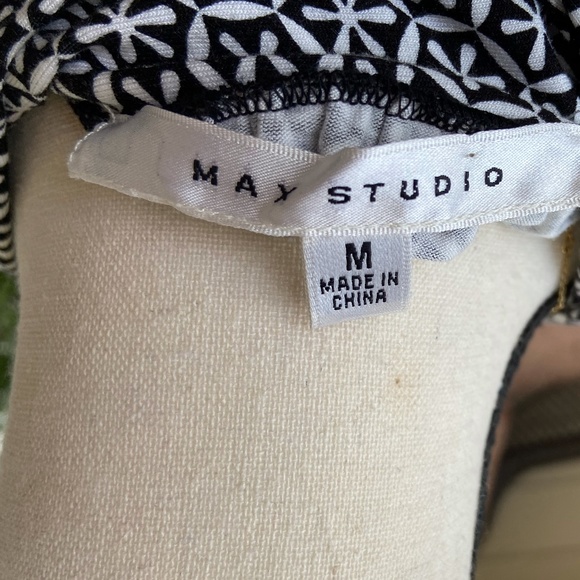Max Edition Halter Neck Black & White Print Dress - Medium - Very Good Condition - Picture 6 of 11